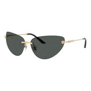 NEW VERSACE VE2281 100287 SUNGLASSES GOLD GREY WOMEN EYEWEAR VERSACE VE2281 1002